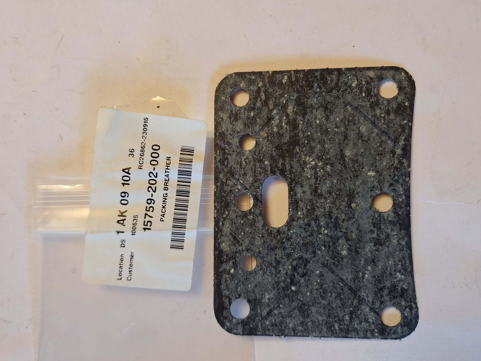 Picture of PACKING BREATHER  15759-202-000  